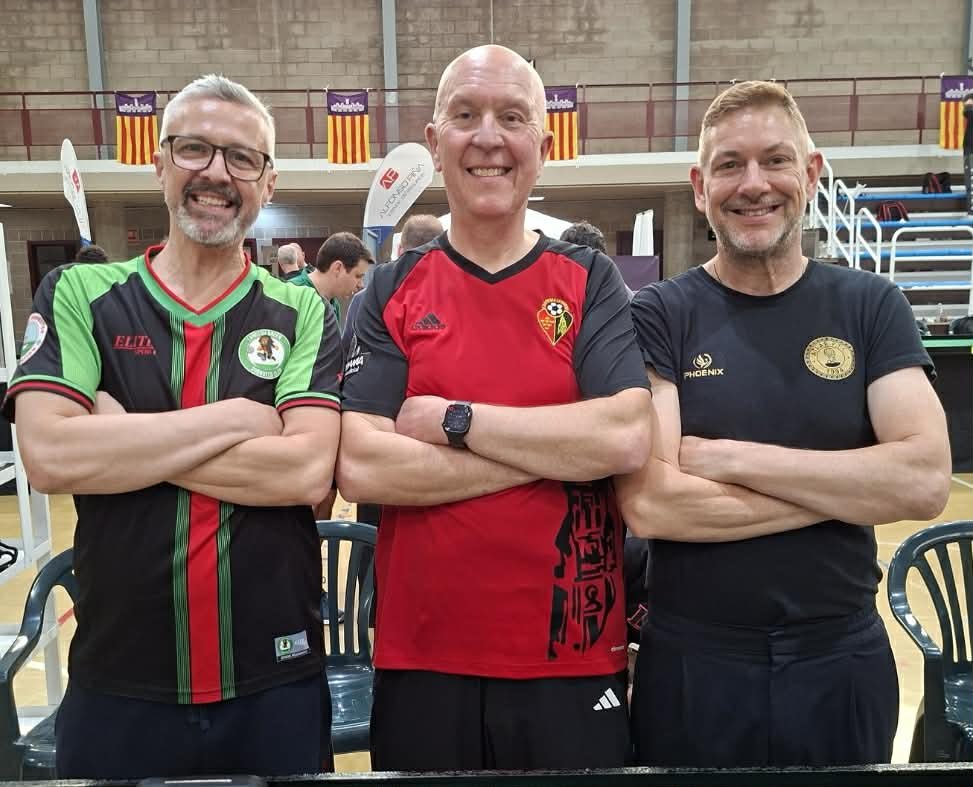 EnglishSubbuteo's tweet photo. Out Boys out in Spain today at the Major in Majorca #Subbuteo https://t.co/ietmkJeHmM
