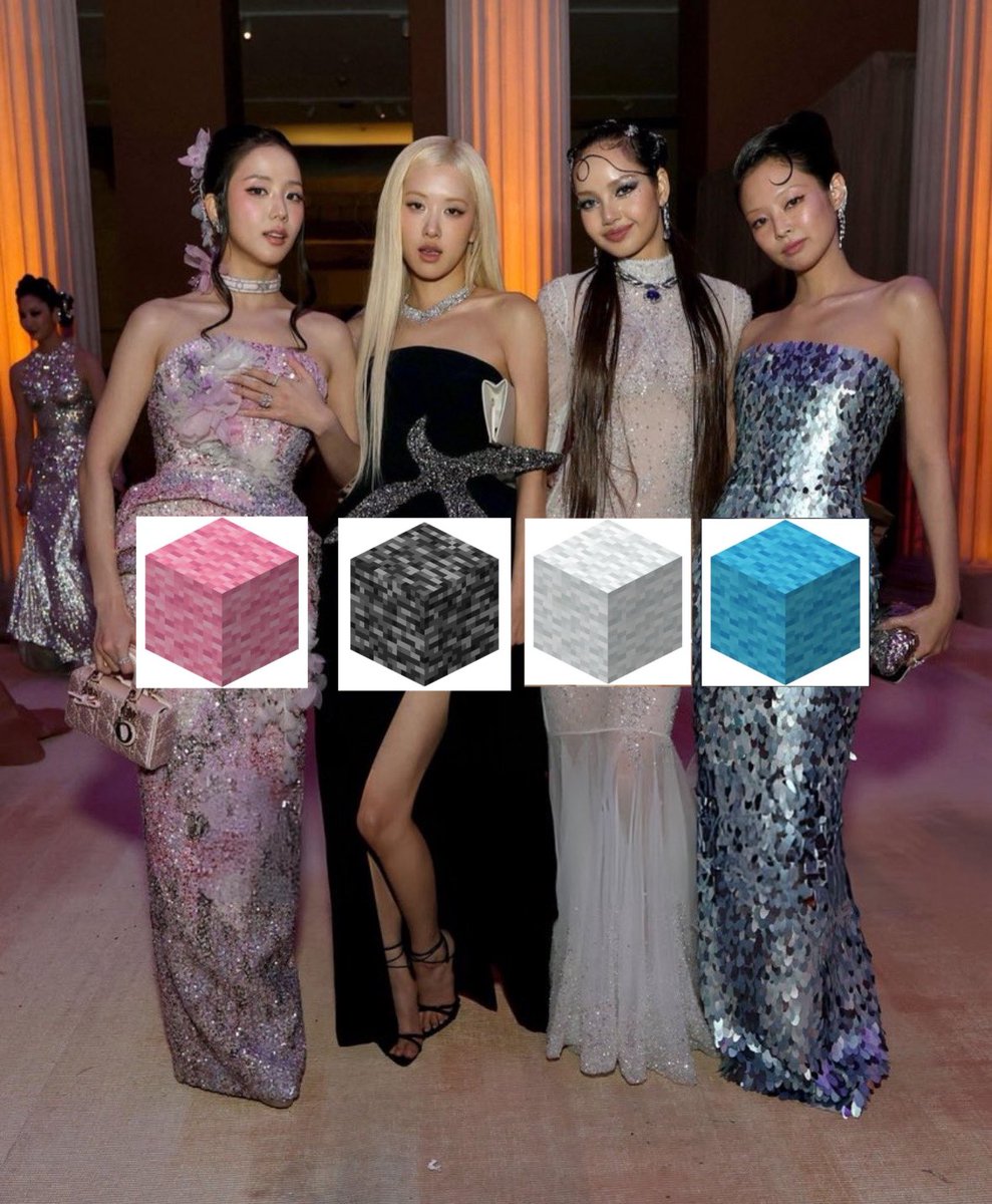 BLACKPINK as Minecraft blocks