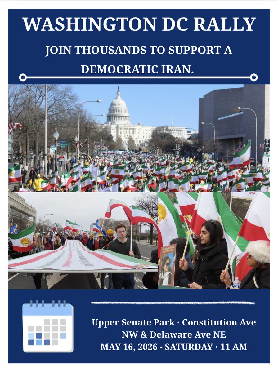 CYIYouth's tweet photo. Coalition of Young Iranians will be participating in this   important rally alongside thousands to support a free democratic republic of Iran. 

Join us in Washington DC, May 16 at 11 AM. 

@SenateGOP @SenateDems @dcexaminer https://t.co/sSG1edRroB