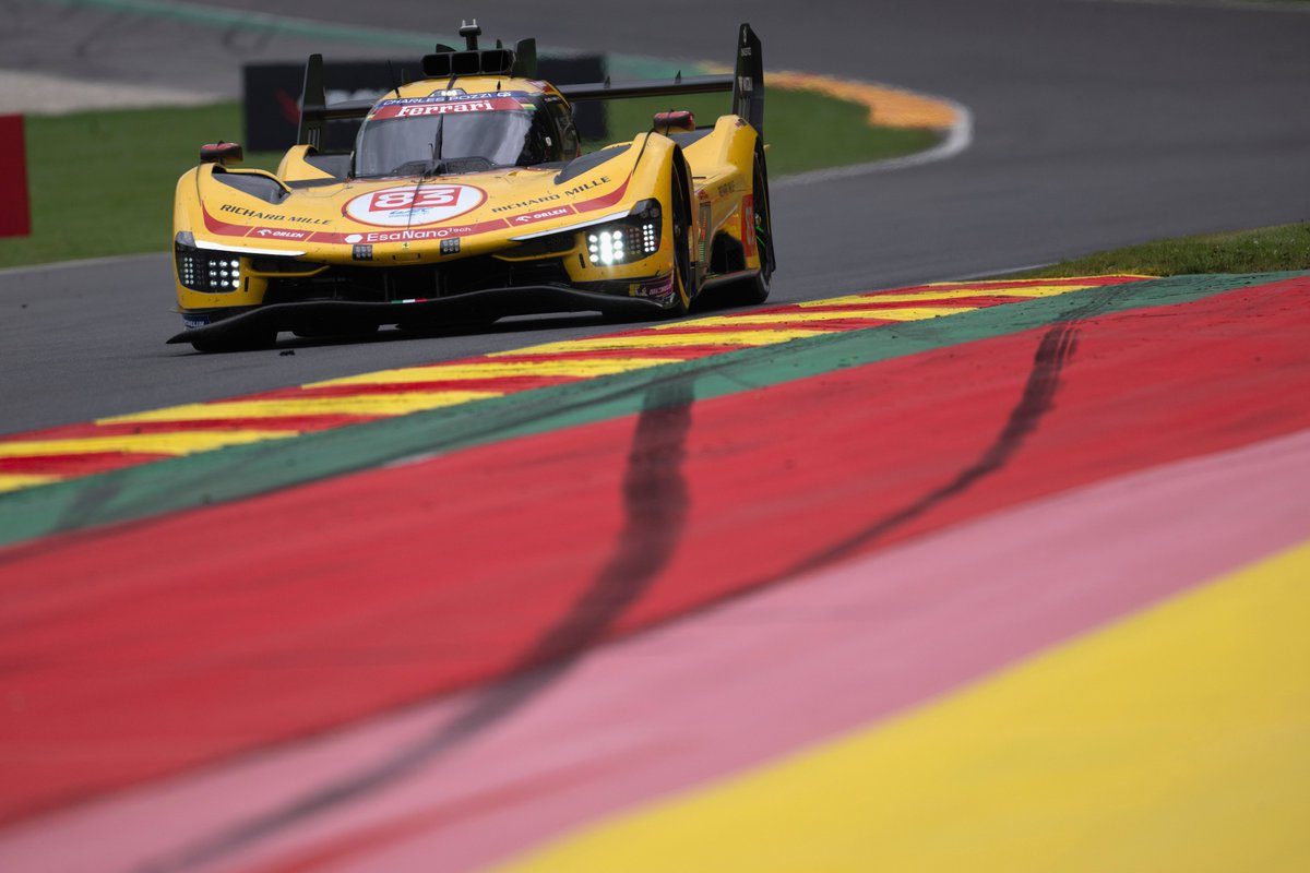 FerrariWECFR's tweet photo. 🔴 Résultat de la course (provisoire) !

Ferrari sauve un week-end difficile avec un podium de la #50. 👏🏻

Malheureusement, la #51 a été victime d’un accident avec deux GT3 à une heure de la fin.

La #83 a effectué une remontée spectaculaire jusqu’à la 6e position.

#WEC #6hSpa https://t.co/nsIa51iV9c
