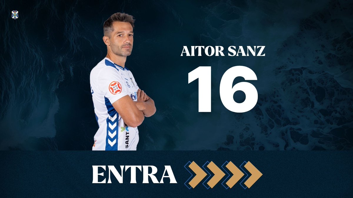 CDTOficial's tweet photo. ⌚️ 78' | 2-1 | 🔁 Sustituciones en el #CDTenerife.

◀️ Salen @alberto_ulloa1 y #Jeremy.
▶️ Entran #AitorSanz y #BaldeJr.

#UnionistasTenerife #LaBregaNosUne https://t.co/WT8bhdEAnW