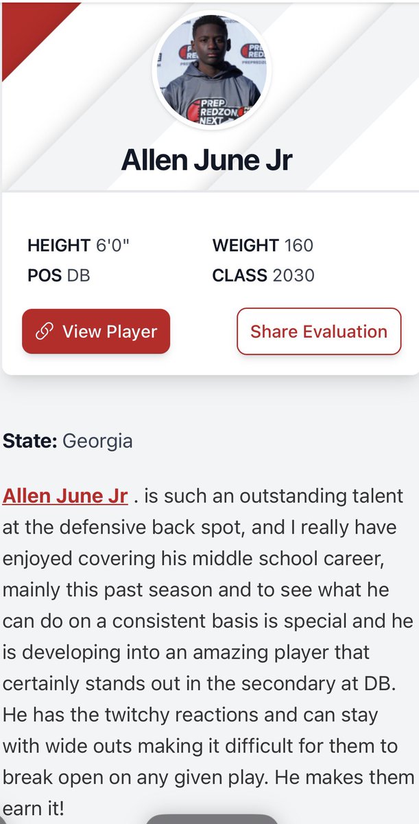 Allen June, Jr. (AJ) 2030 tweet media