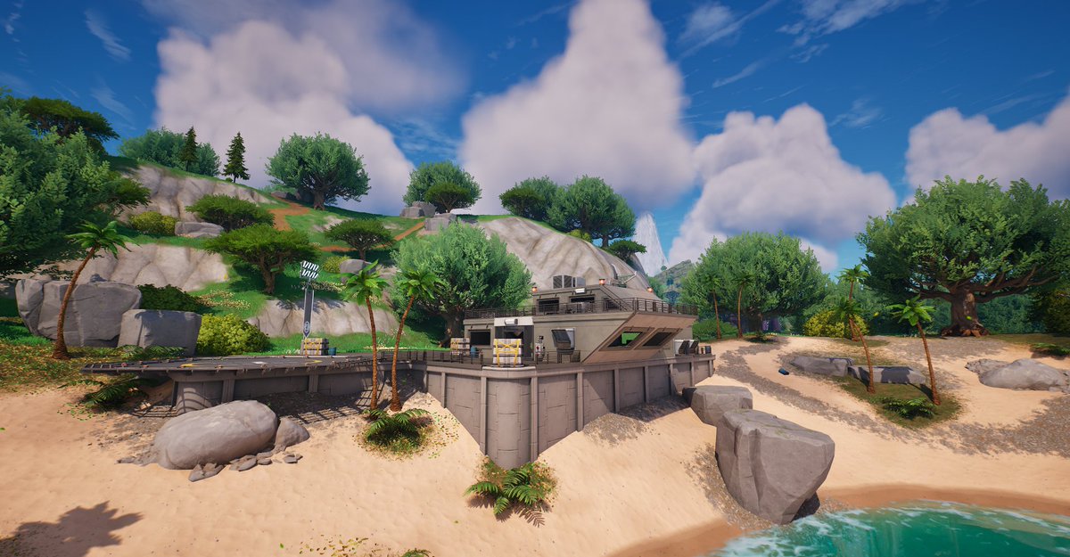 LycanCreative's tweet photo. A little preview of some landmarks on The Sevens Island and one of the updated IO outpost as well as the improved mountains. https://t.co/qgns10GRLA