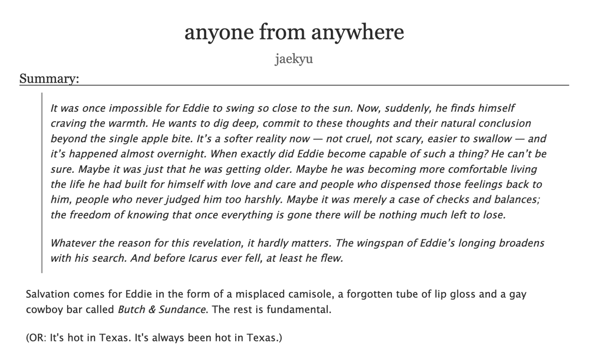 eren 💫 ao3 user jaekyu tweet media