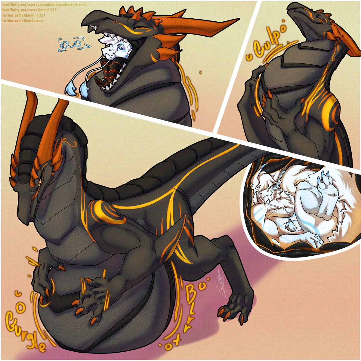 Rimmi_1357's tweet photo. #vore #voreart Commission "Friend Storage" for @FireFrenzy4ever  and @ashkor_erebos https://t.co/4IdKq2K91n
