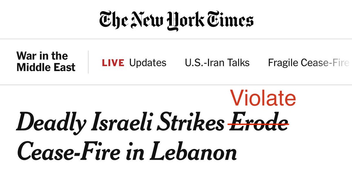 AssalRad's tweet photo. Well we’ve moved on from “test” to “erode” ceasefire. Anything to avoid saying VIOLATE. https://t.co/oCHWAmNmdv
