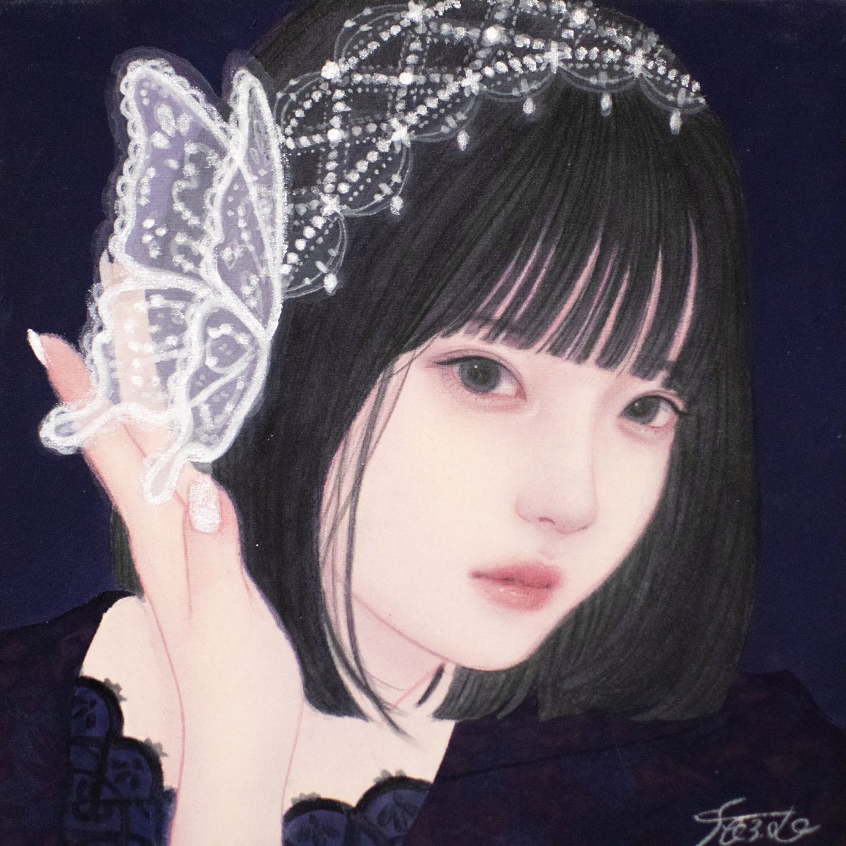 むらまつちひろ「eyes-1」2021年作品 むらまつちひろ「eyes-1」2021年作品