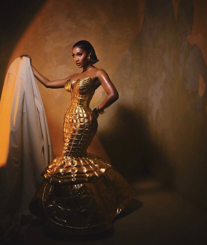 ShirleyVibesX's tweet photo. Oh! until l came across #ToniTones look for tonight 🔥🔥
This is an intentional look, no over-explaining 😍
#AMVCA12 https://t.co/Y0nmygZHgi
