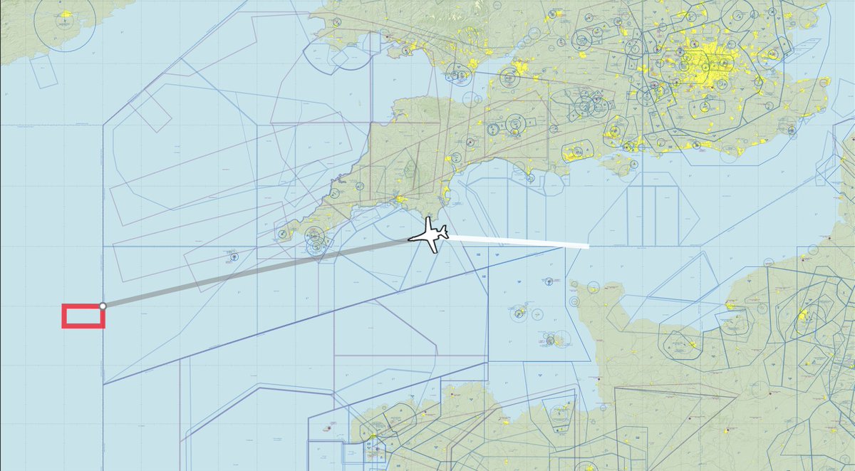 Andyyyyrrrr's tweet photo. 19:10 KOJAK 84 x1 USAF B-1/B Lancer
Back in the UK FIR After training, looking to conduct Further training prior to RTB to Fairford, a few miles west of #RATKA DUE REGARD (red box is approximate)
#KOJAK84 wkg Swanwick 278.600 https://t.co/IzhDRzwIvb