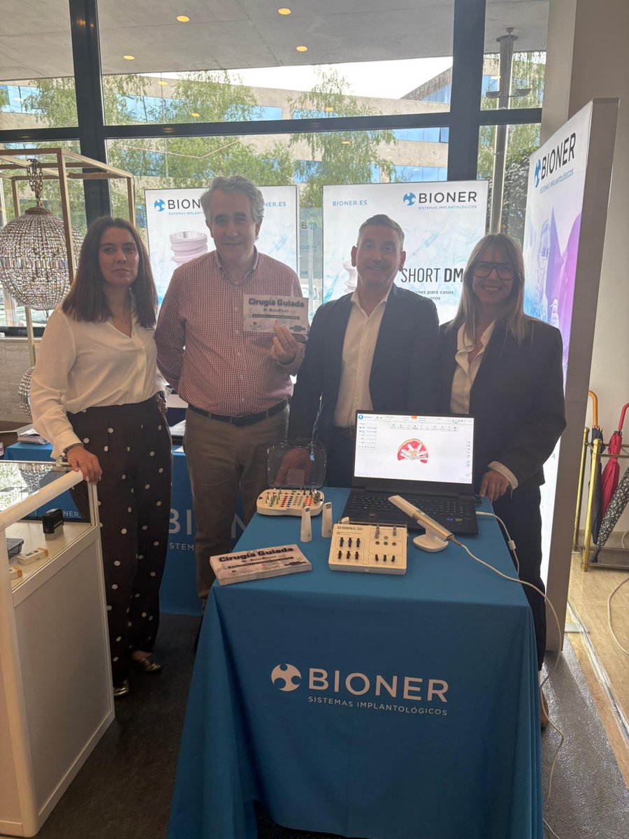 BionerSocial's tweet photo. Bioner en SEGER 7-9 de mayo 2026 #SantiagodeCompostela donde tuvo lugar el taller práctico con el Dr. Xulio Pouso "Planificación en software abierto, colocación de implantes sobre modelo animal y toma de impresiones mediante fotogrametría"

#implantesdentales  #dentalimplant https://t.co/swIj6jQxZf