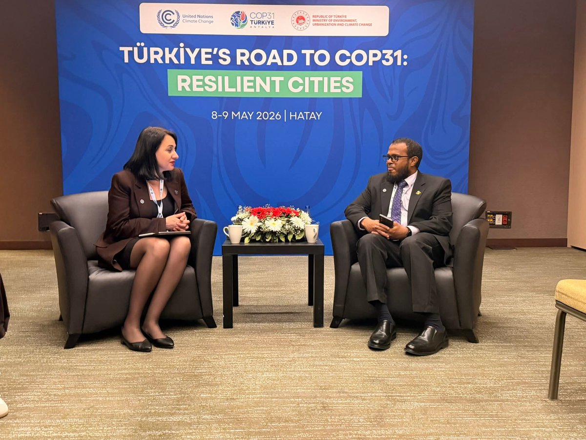 FitoreP's tweet photo. Në Hatay u dakorduam me ministren e Gambisë 🇬🇲, Hon. Rohey John Manjang, ministrin e Maldiveve 🇲🇻, Ali Shareef, dhe ministrin e Bangladeshit 🇧🇩, Abdul Awal Mintoo, për nënshkrimin e Memorandumeve të Bashkëpunimit në fushën e mjedisit dhe ndryshimeve klimatike. https://t.co/AnWlC8Hmva
