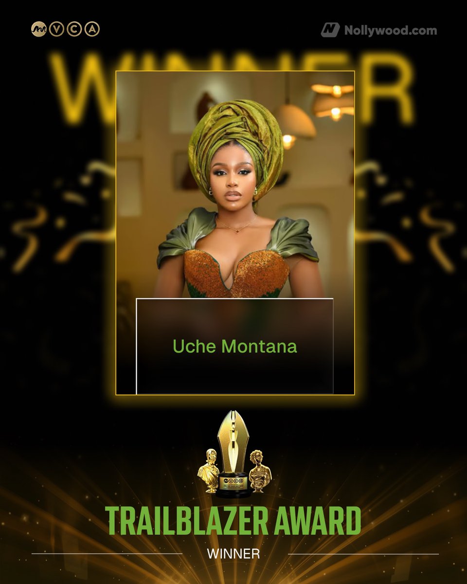 ❇️ Trailblazer Award Category for the 12th edition of the AMVCA goes to the movie <a href="/Uchemontanatv/">UcheMontanaempire</a> 

#AMVCA12