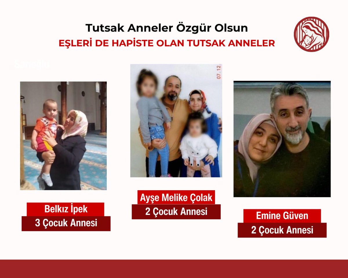 Gemereklibrahim's tweet photo. AnnelerGününde AnnelerHapiste

Masum anneler evlatları ile hapiste,babalar ya başka bir hapishanede yada yol bekliyor işinde,evinde !

Ne zaman bitecek bu zulüm,ne zaman son verecekler bu işkenceye https://t.co/vagyRcgSxo