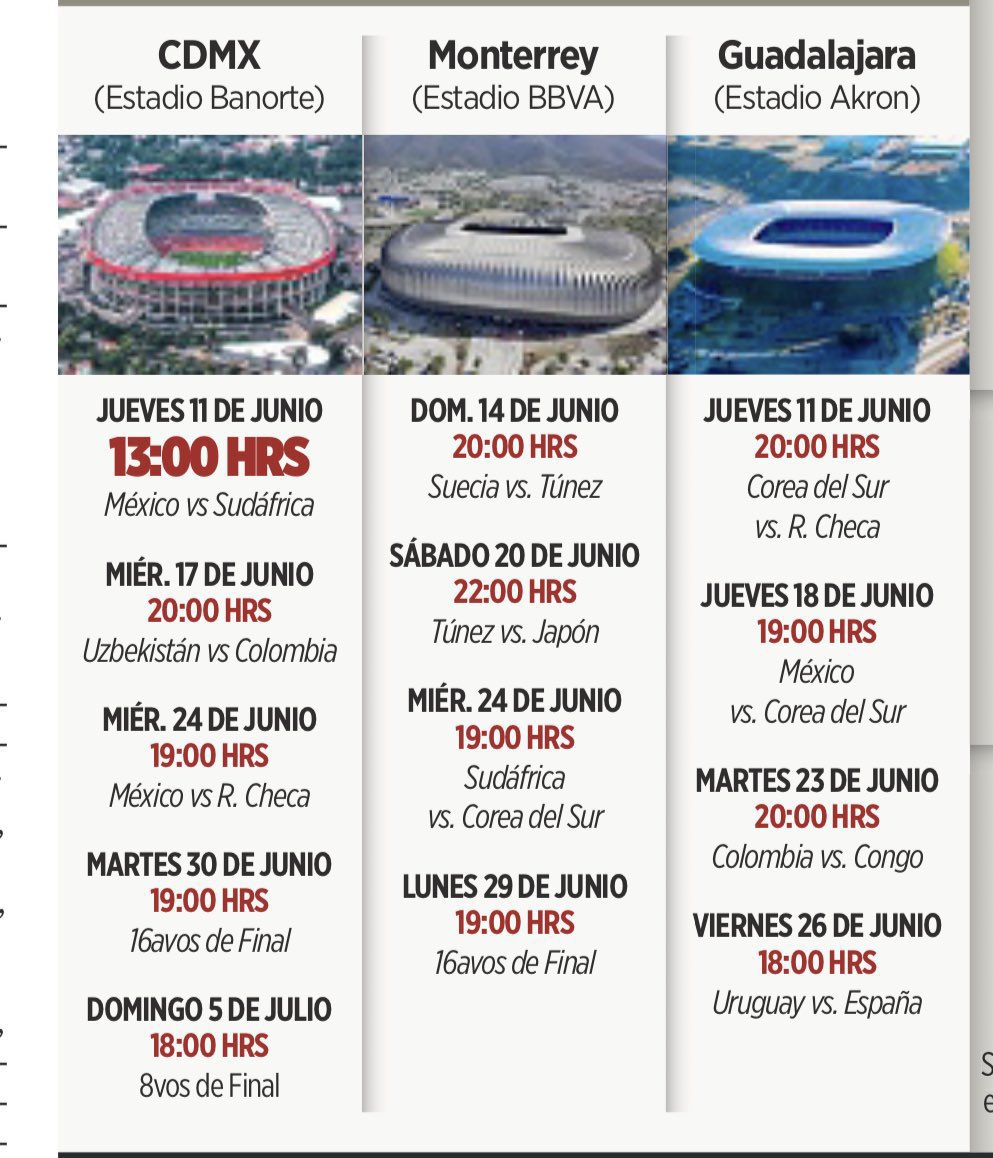 Se les cayó otra explicación.

Los partidos del Mundial en México ya tienen horario y casi todos serán de noche. La inauguración en el Estadio Azteca será la excepción, a la una de la tarde.

Entonces queda claro que el problema no eran las clases ni los alumnos ni la “logística