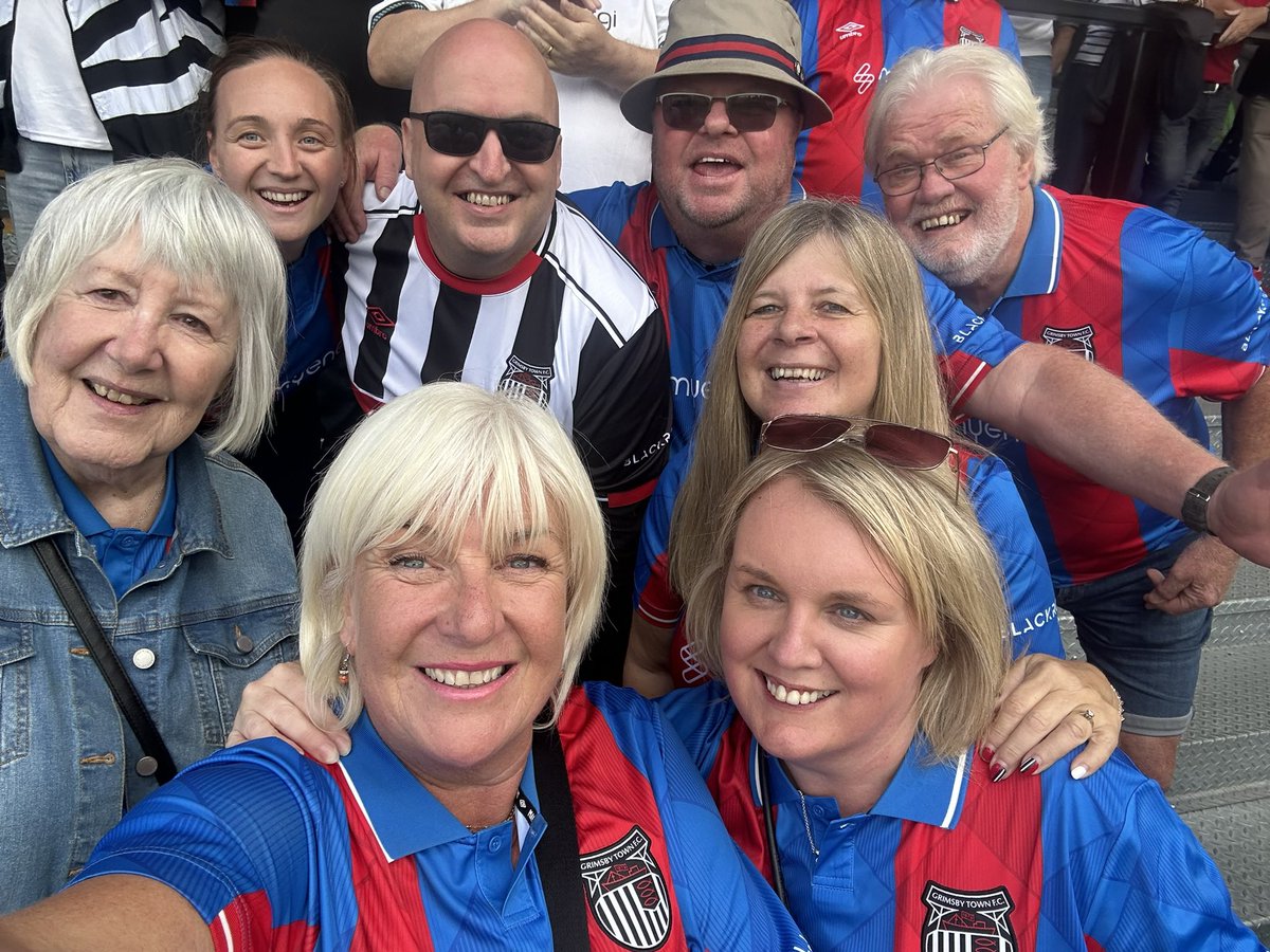 Stephgrimsby's tweet photo. Well tomorrow is the first of two big games for gtfc ! We had some special moments already this season , from worldy goals to scrappy goals they are count !! Love sharing it with this lot .. lets hope for 2 big performances to push us on to Wembley!! @officialgtfc https://t.co/PktkMcxACP