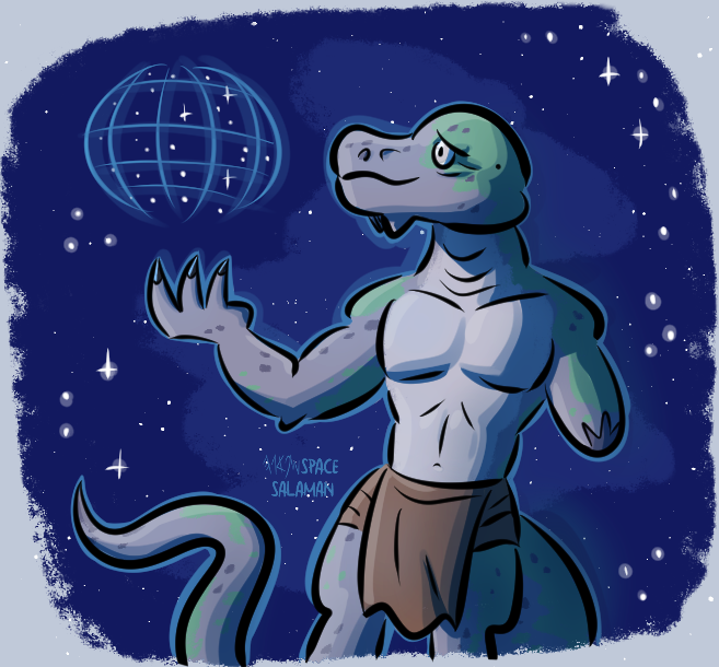 space_salaman's tweet photo. #fanart Star Catcher! ๐ฆLove the old man from #NebulasCivilization ~ #TheNebulasCivilization https://t.co/0UROPV2Fim