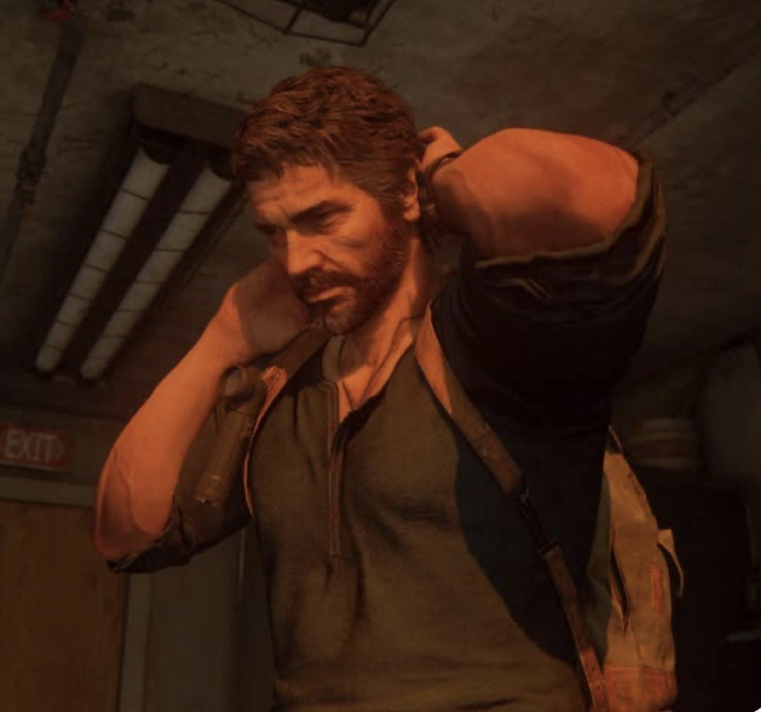 wandasbarbiex's tweet photo. joel miller wearing nathan drake’s clothing, you are always on my mind https://t.co/657M87Ibhn
