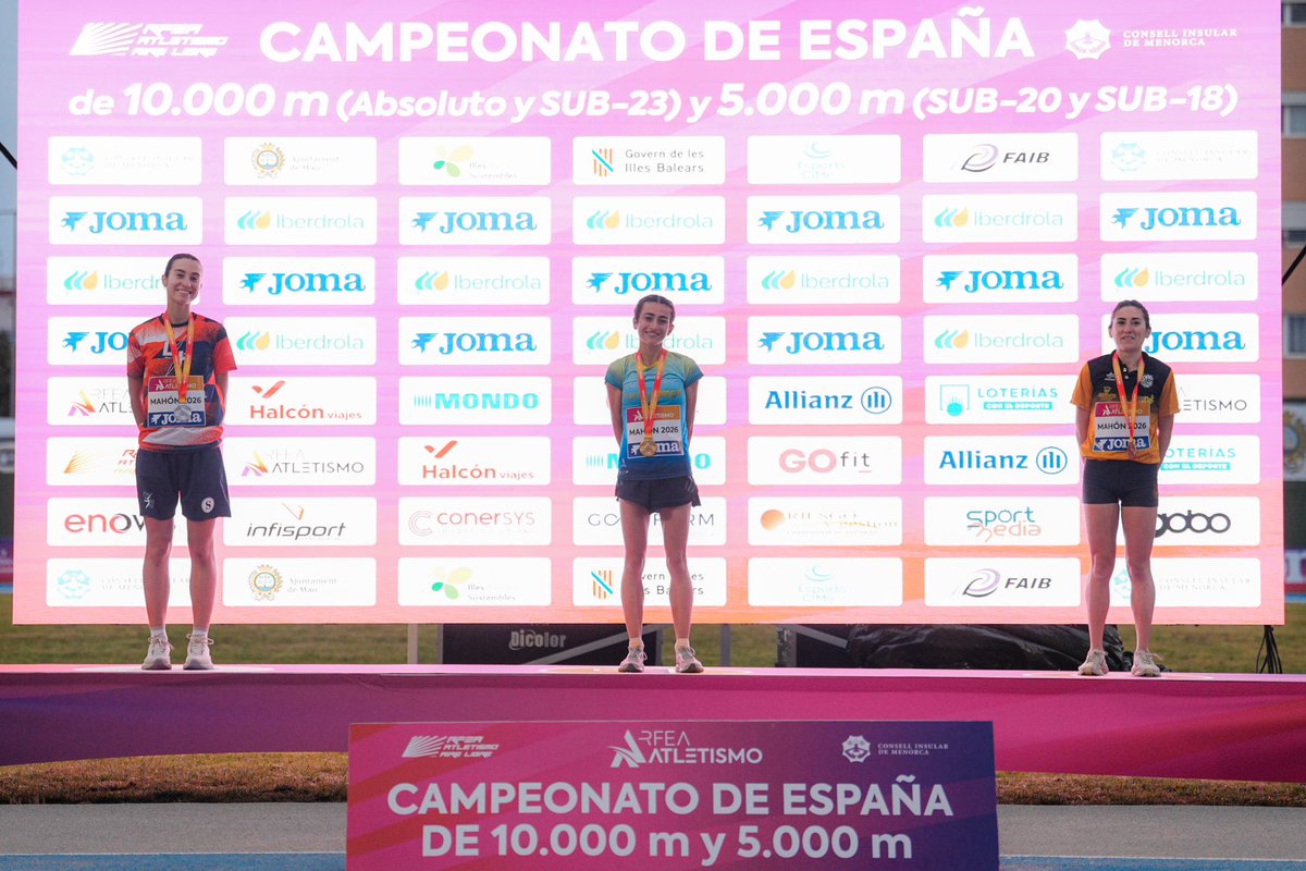 atletismoRFEA's tweet photo. 🏆 Podio 10.000m 🚺 Sub23 #CEfondo

🥇 Silvia Rey⏱️ 33:38.72
🥈 Ruth Martí ⏱️ 34:48.25
🥉 Judit Navarro ⏱️ 35:08.09

📊 https://t.co/B9xAQnlOn2
📺 @LaLigaPlus https://t.co/6ThZfLoDQF