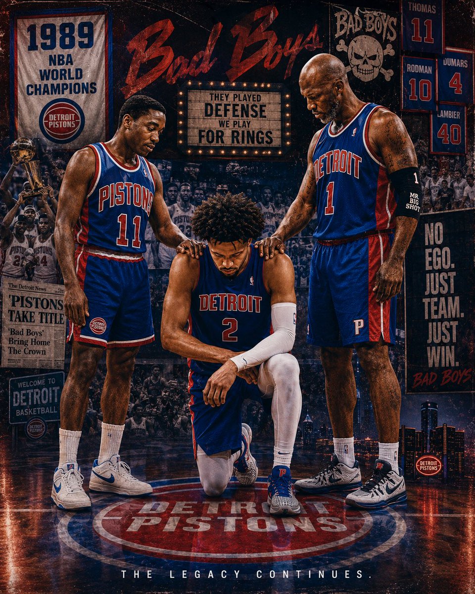 EverythingxKing's tweet photo. The Legacy Continues. @DetroitPistons #Detroitbasketball #NBAPlayoffs #KingsCourt https://t.co/vUVynhiTuV
