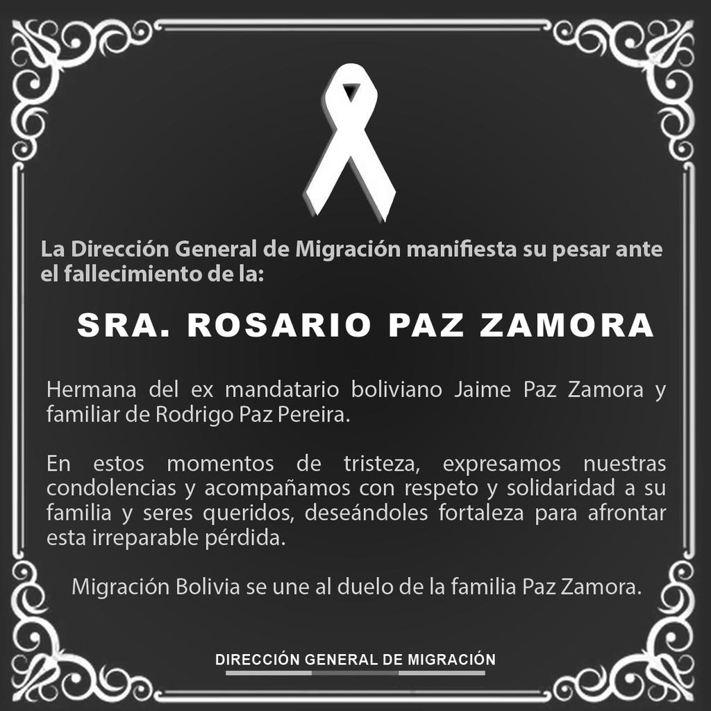 Dirección General de Migración Bolivia tweet media