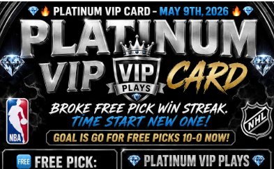 BullMarciano's tweet photo. 💎🔥 PLATINUM VIP CARD – MAY 9TH, 2026 🔥💎

Broke Free Pick Win Streak.  Time Start New one! Go for 10-0 now! 

━━━━━━━━━━━━━━

🆓 FREE PICK:

1U: Cavaliers -2 -115 FH
U: Chicago Cubs ML -128

━━━━━━━━━━━━━━

💎 PLATINUM VIP PLAYS 💎

🏀 NBA 🏀

3U: 🔝💳
* FP : 1U: 🔝💳

—————————————
⚾️ MLB: ⚾️

⚾️ 3U – 🔝💳
🧂 Sprinkle 1U – 🔝💳

⚾️ 4U – 🔝💳
🧂 Sprinkle 1U – 🔝💳

⚾️  3U – 🔝💳
—————————————

NHL :

😀 3U –  🔝💳
🧂 Sprinkle (.5U):  🔝💳

😀 5U – 🔝💳

━━━━━━━━━━━━━━
🚨 JOIN PLATINUM VIP 🚨

✅ Daily VIP Plays
✅ Whale Plays
✅ Sprinkles + Value Spots
✅ Full Card Access to MANY CAPPERS TOP PLAYS! 

🔝💳  JOIN FREE 🔝💳
👉 https://t.co/F2eM49V7oI

💎 300% BONUS 👉 https://t.co/4KameFb2YU

━━━━━━━━━━━━━━