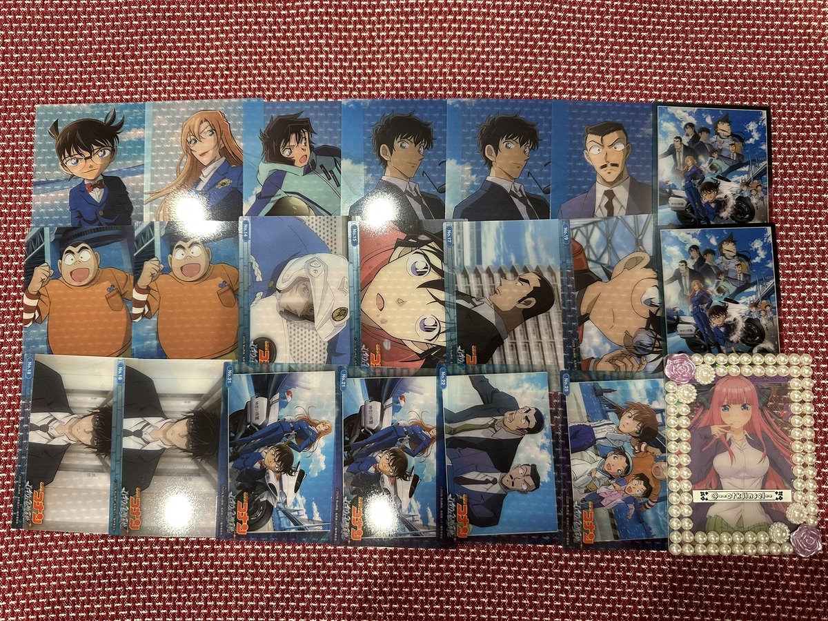 __otkjinsei__'s tweet photo. 【名探偵コナン】交換
トレーディングカードクリアコレクション ホロピカカードコレクション イタジャガ

《譲》画像①～⑤
《求》画像⑥～⑦

まとめて交換できる方、検索からも気軽にお声がけください🙇🏻‍♀️ https://t.co/6SawuDgdFe