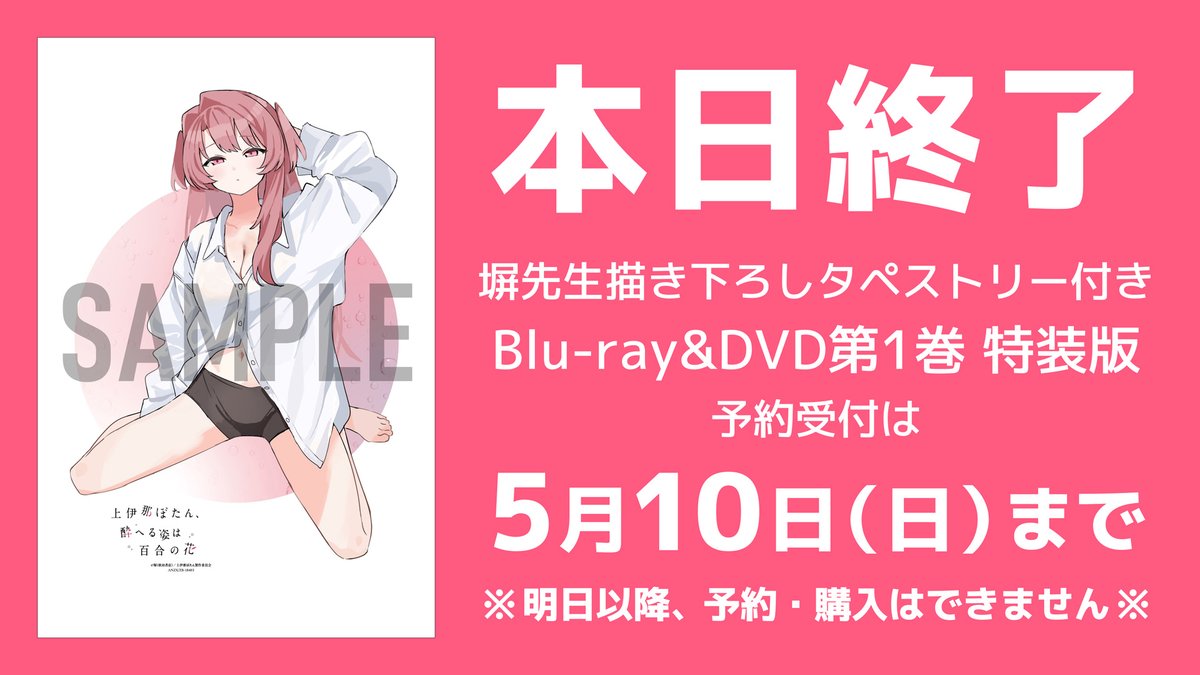 ⚠️本日まで⚠️ Blu-ray&DVD第1巻 塀先生描き下ろしタペストリー付き