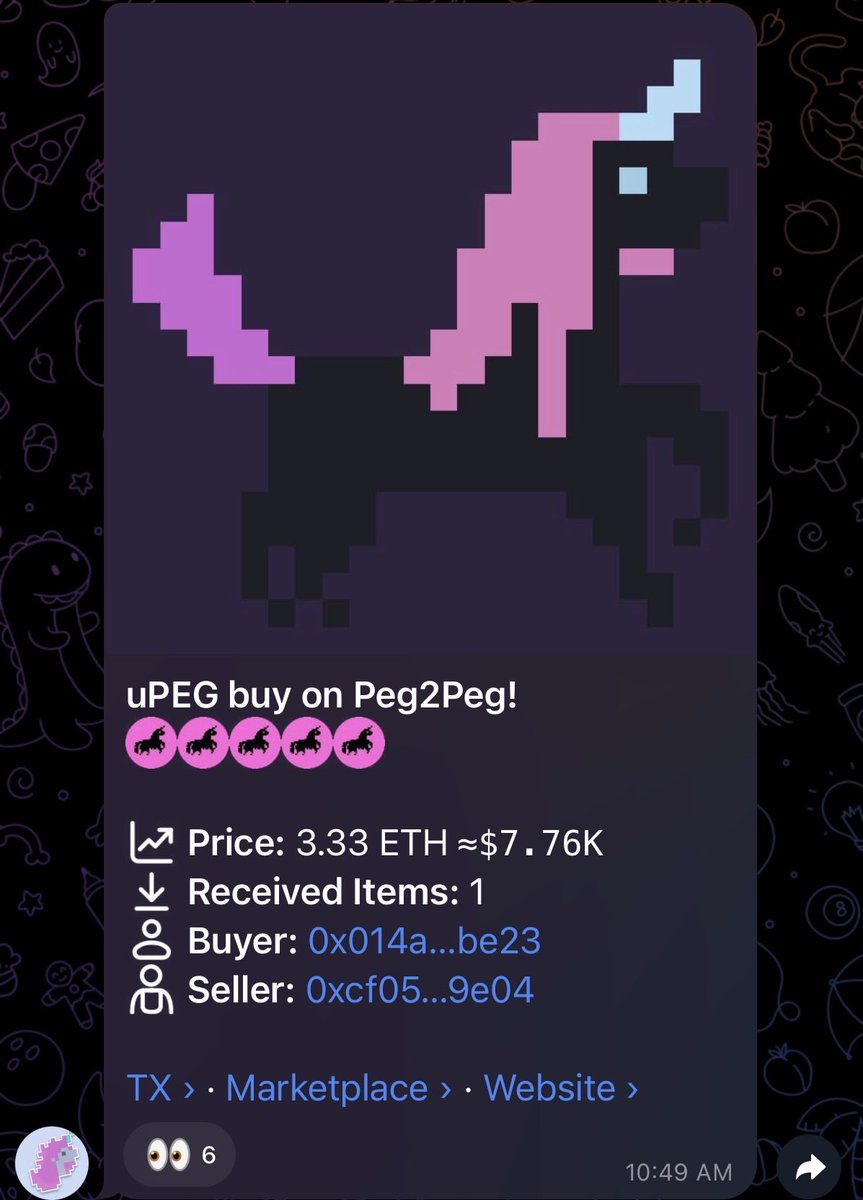 Record-breaking sell for $uPEG! 🦄💎

Unipeg #3566 just sold for a new all-time high. Seeing these early, sub-10k units hit record prices proves the market is treating them as the Grails of the Uniswap v4 era.

The JPEG evolution is real. Who else is holding an OG?