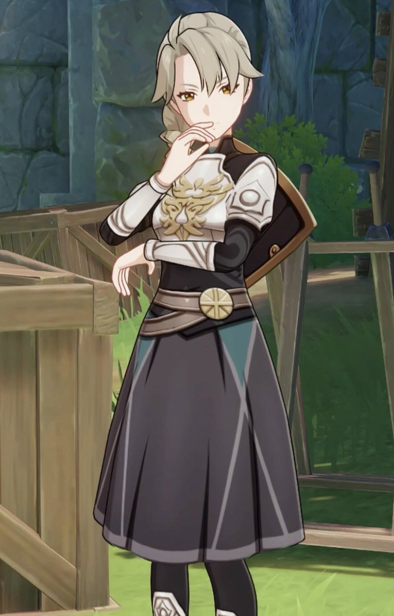 zaboidano's tweet photo. totally wasnt fawning over this npc in dornman port bcuz i thought a girl gunsmith was hot🥀🥀

 #dornmanport #genshinimpact #genshinfanart #firealpaca https://t.co/KU2wQTqlIG