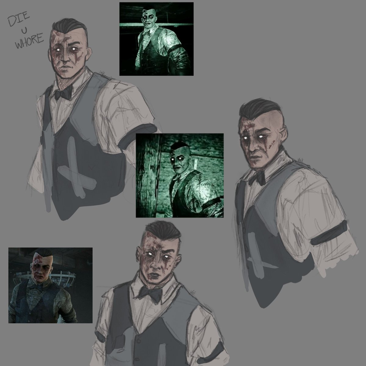 ValkyrieIsDead_'s tweet photo. tried some studies to attempt to get this guy more accurate lol #EddieGluskin #outlast #OutlastWhistleblower #fanart https://t.co/BSApYiO5W6