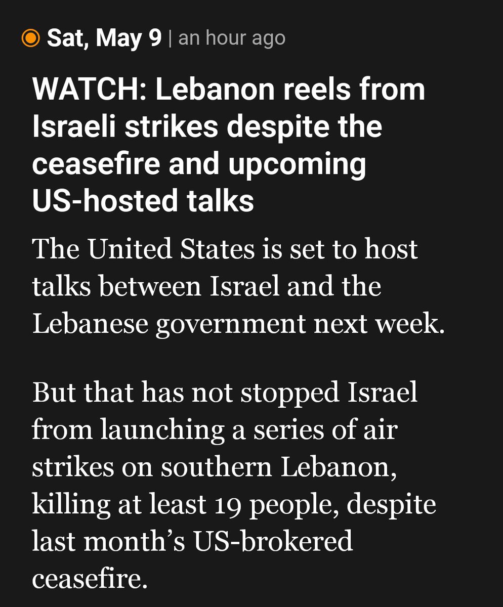 19 dead in Lebanon despite the ceasefire can someone explain to Israeli forces what a CEASEFIRE AGREEMENT actually means they seem to be confused.
