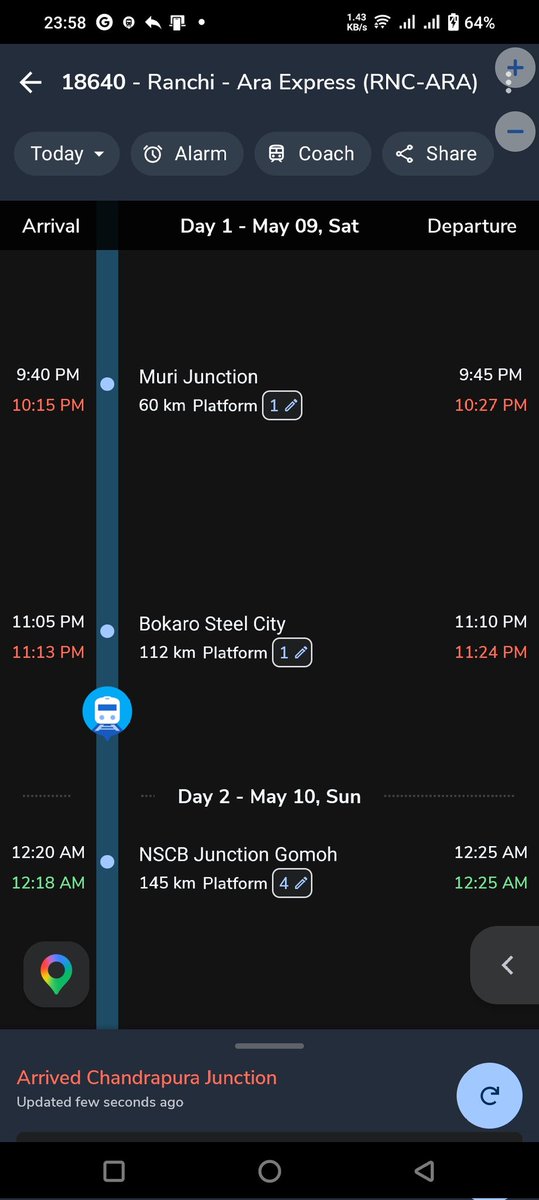 dils_ad's tweet photo. @RailMinIndia ये बताइए कि #18640 अभी #RNC से खुली भी है या नहीं?

#NTES कह रहा है की अभी तक नहीं खुली, जबकि #whereismytrain और #RailYatri.in जैसी वेबसाइट्स कह रही हैं कि ट्रेन चल चुकी है।

हम असमंजस में हैं!!

@drmrnc https://t.co/cFPwP9gt0Z