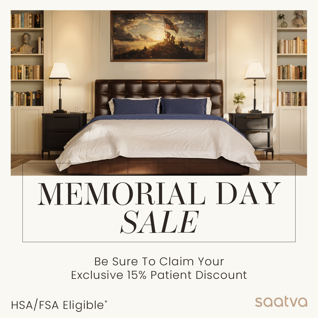 drpatrickryan's tweet photo. 🇺🇸 Memorial Day Sleep Upgrade! 💤
Better sleep = better healing, recovery &amp; health 🙌 Our patients can claim an exclusive 15% OFF luxury sleep products from Saatva during their Memorial Day Sale!
🛏️ HSA/FSA eligible ⏰ Limited-time savings
Claim yours here https://t.co/MLScMvNKSq https://t.co/4Kua8Dlsxj