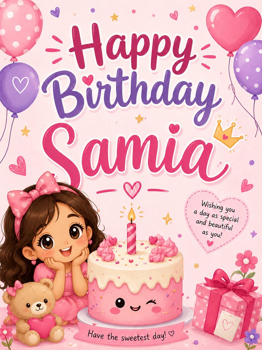 sunnmahi's tweet photo. Happy Birthday, buddy @skyoverbloom_ 💖
You are such a cutie 🧸❤️
Wishing you a day filled with laughter, sweet surprises, and all the happiness your heart can hold. ✨
#HBDSAMIA https://t.co/QOi3vSXDTS