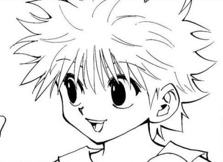 hxhheart's tweet photo. " madhouse made killua look more cute and childish " , literally manga Killua with his stupid big boba eyes : https://t.co/9acj23xUxN
