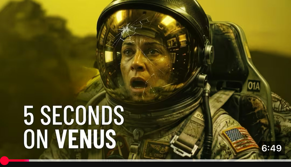 AlienDepthFilms's tweet photo. What Happens if You Spend 5 Seconds on Venus?
https://t.co/7BBP5VTVTN https://t.co/UzYdxGgSrg