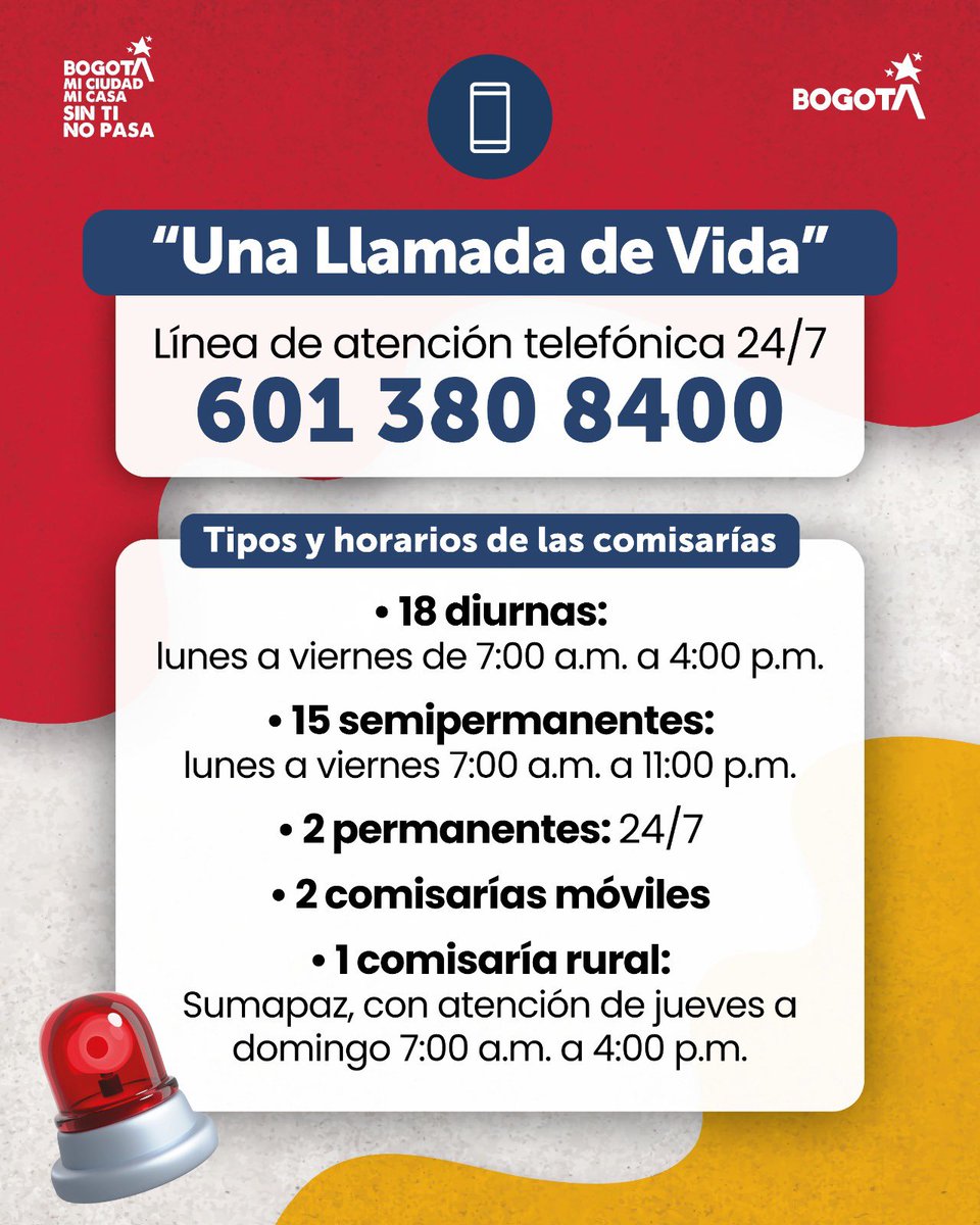 👉Las Comisarías de Familia no solo reciben denuncias, actúan para protegerte.

Atendemos situaciones de violencia intrafamiliar y garantizamos rutas de protección para ti y tus hijos.🤝

Más capacidad, más protección.

#ElBuenTratoEmpiezaEnCasa
#AquíSíPasa🟡🔴