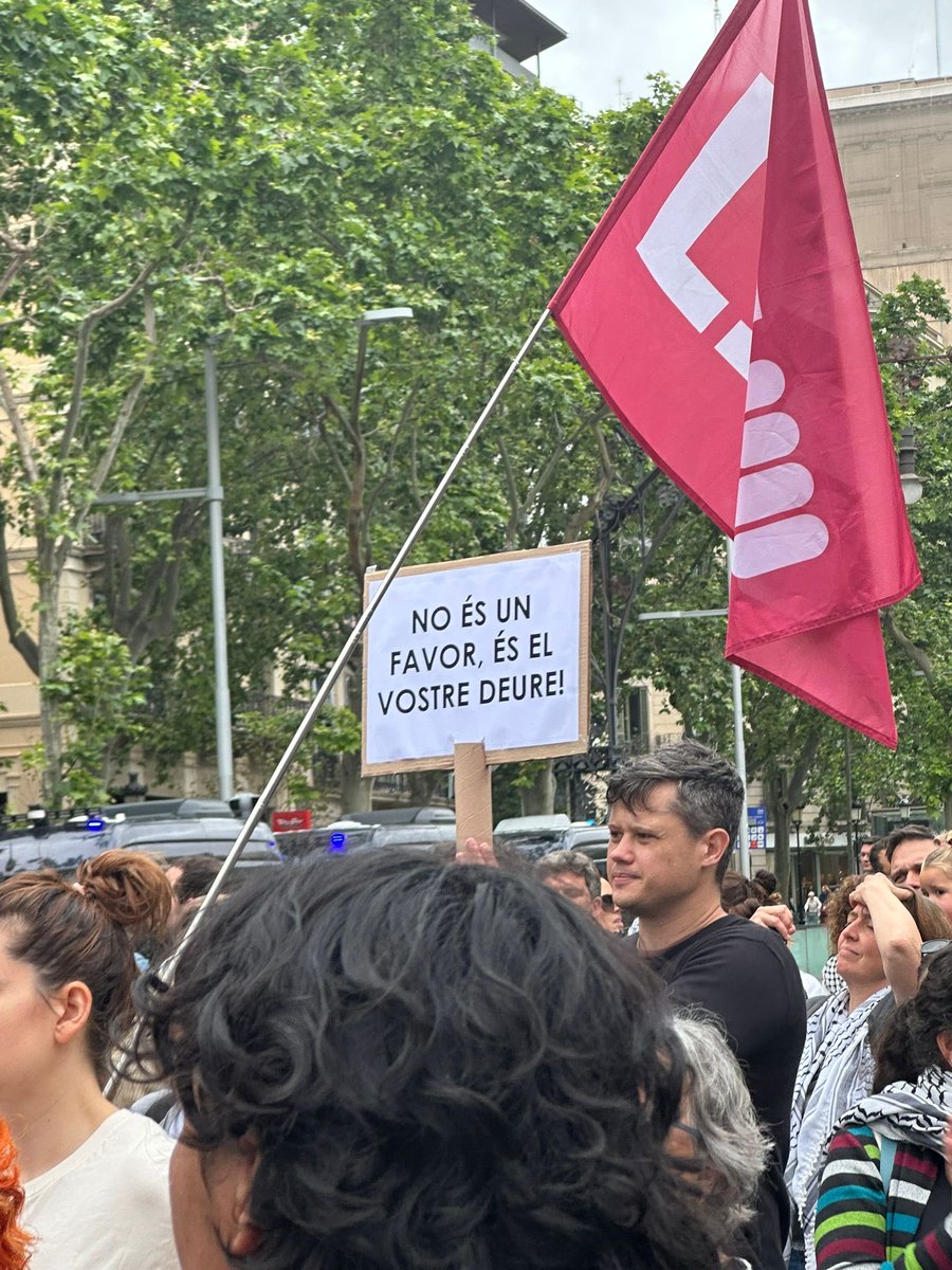 JoventInter's tweet photo. Avui el jovent republicà també hem estat presents a la concentració per exigir la llibertat de Saif i Thiago i denunciar la complicitat de la UE amb Israel. 🔥

No normalitzarem el genocidi ni el silenci institucional. 🇵🇸✊ https://t.co/yrtBRloP2x
