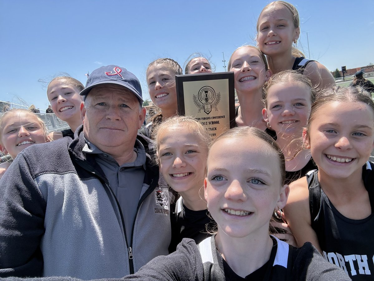 1sbrown's tweet photo. Congratulations to the North Clay Lady Knights bringing home the WIC Track Championship https://t.co/qYmQO2sY4l