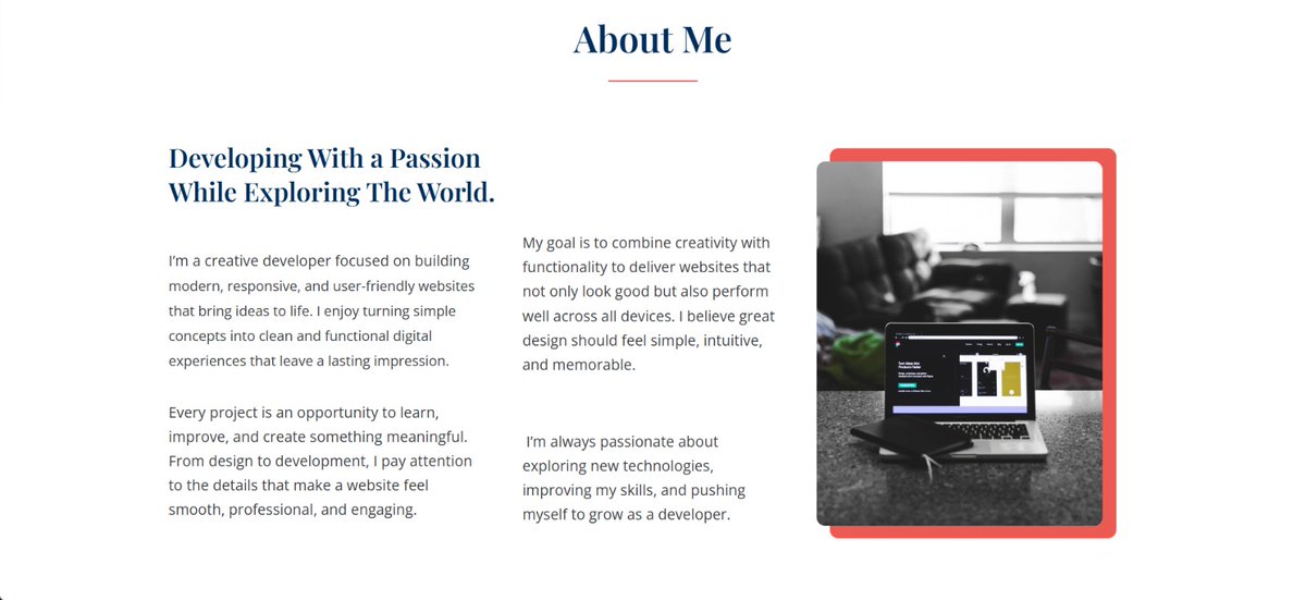 eniola_awe01's tweet photo. While learning js,I also took a bold step to learn about web design and just 1 week into it I made this
Expect more of web design and js posts from now on... https://t.co/0l4lLZSEKz