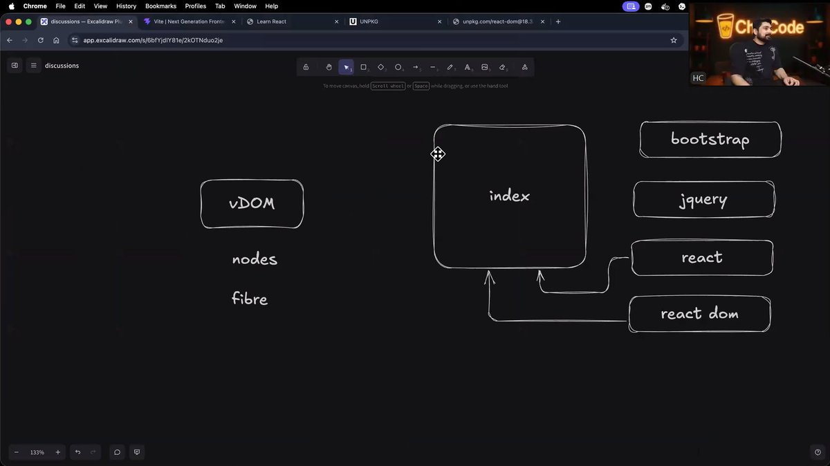 Curious_Karann's tweet photo. Today's React class is just next level by @Hiteshdotcom 

discussed about :
- History of React
- React Internal
- created custom Hooks
- created our own SSG - Static Site Generation (GatsBy)
- learned other stuffs like - linting, Error boundaries
- what is Vite &amp; babel
@nirudhuuu https://t.co/FU7R2wQrsF