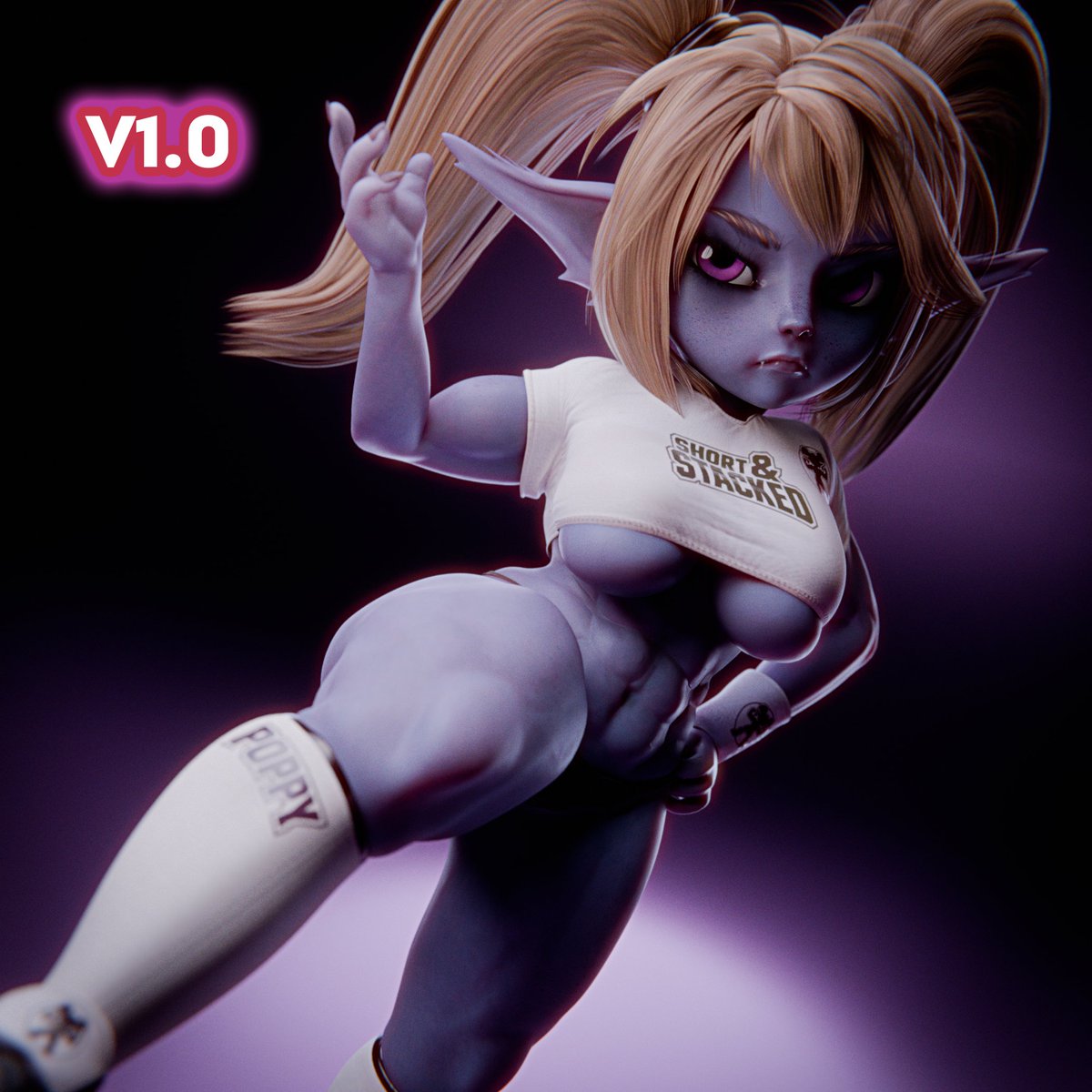 The_Big_Green_'s tweet photo. [BLENDER MODEL]
[POPPY v1.0]

https://t.co/YsOdRDZeyY

New patch, bunch of optimizations, extra possibilities, bug fixes, also no doubt new bugs.

Read the full patchnotes at smutbase.