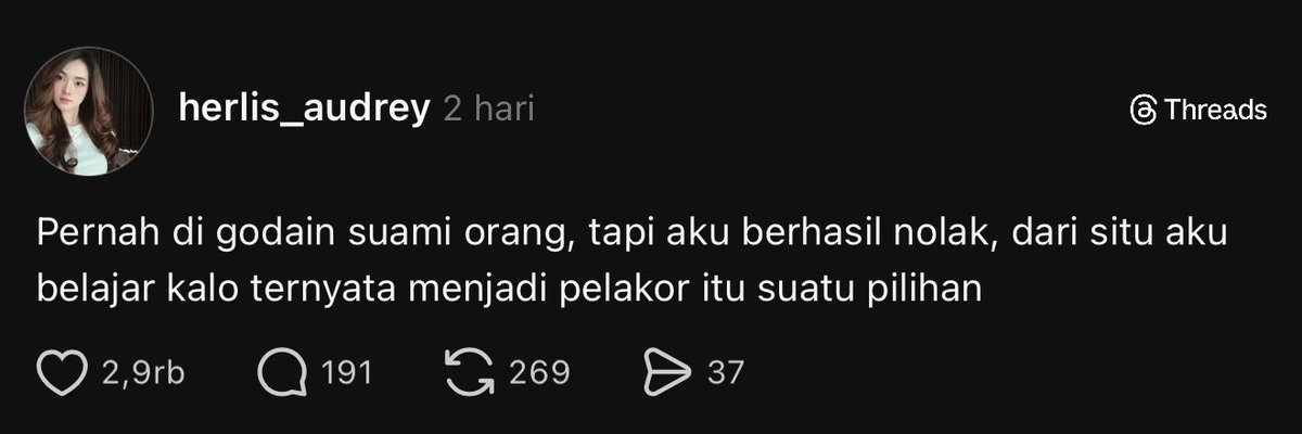 xzabiruw's tweet photo. imo adanya pelakor/engga itu sebenarnya kuncinya ada di cewe. Klo kita as a woman kasih akses suami org buat godain kita, bakal berlanjut. Tp klo kita ga kasih akses, mau se-gila apapun cowok godain kita ya ga bakalan ada perselingkuhan.

Mau jd cewe yg high value/cewe murahan itu memang pilihan dan semua pilihan pasti ada konsekuensinya
