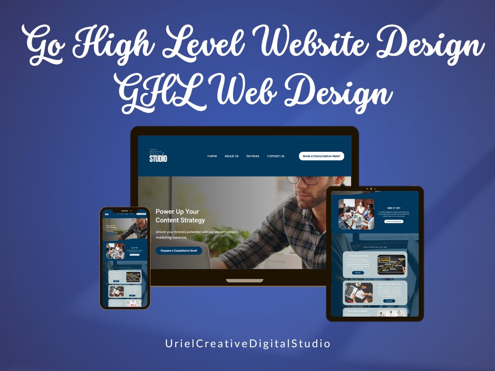 urielcreative's tweet photo. I design and develop conversion-focused websites using GoHighLevel (GHL), built to help businesses attract, engage, and convert visitors into leads or customers. Each site is structured with clear messaging, strategic layouts, and strong calls to action. https://t.co/Me91raZLGO