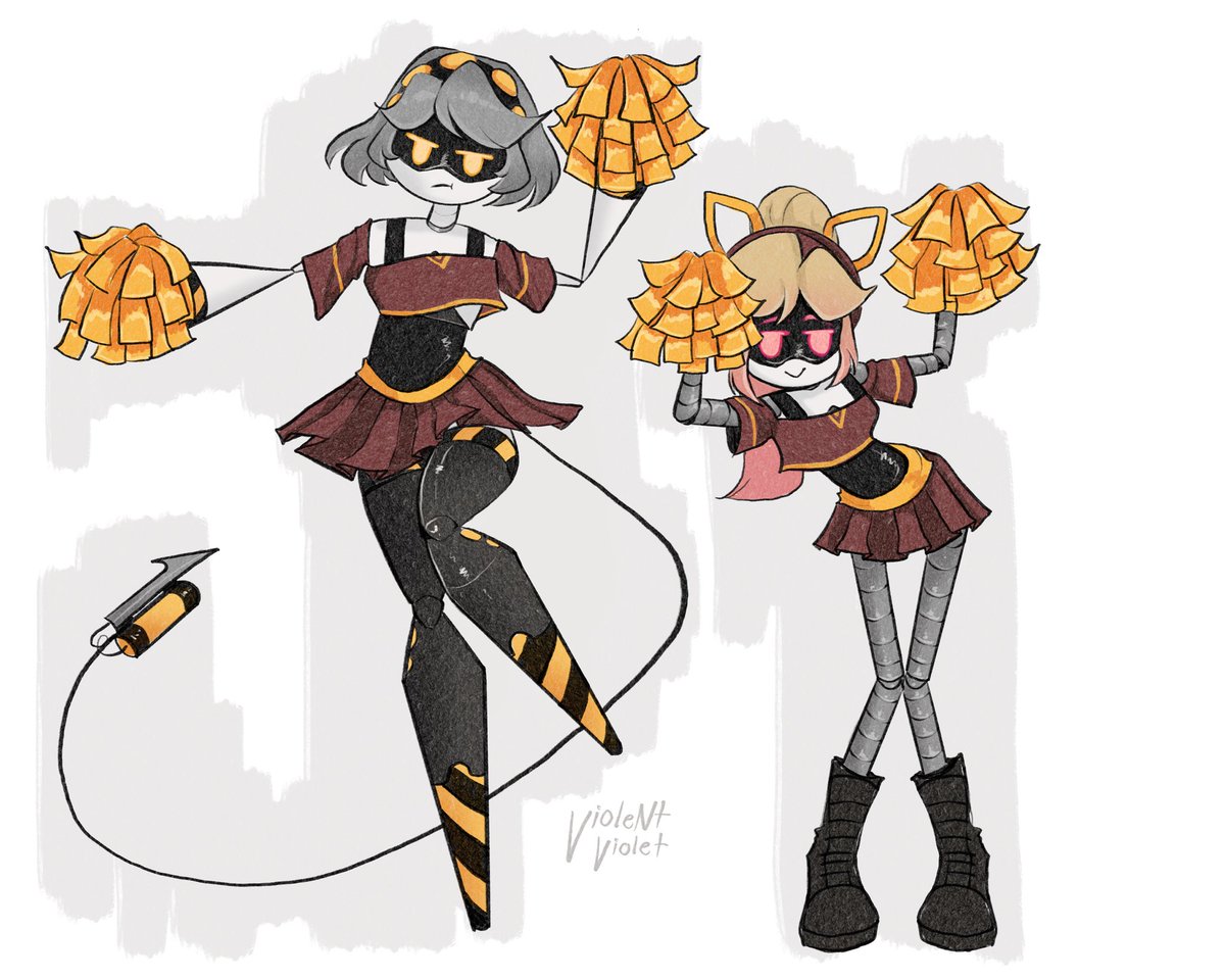 VioleNtUzi's tweet photo. I may be late to the party but I couldn’t resist.. 

#cheerleader #serialdesignationv #murderdrones #lizzy #mdtwt https://t.co/OgchxlcSMe