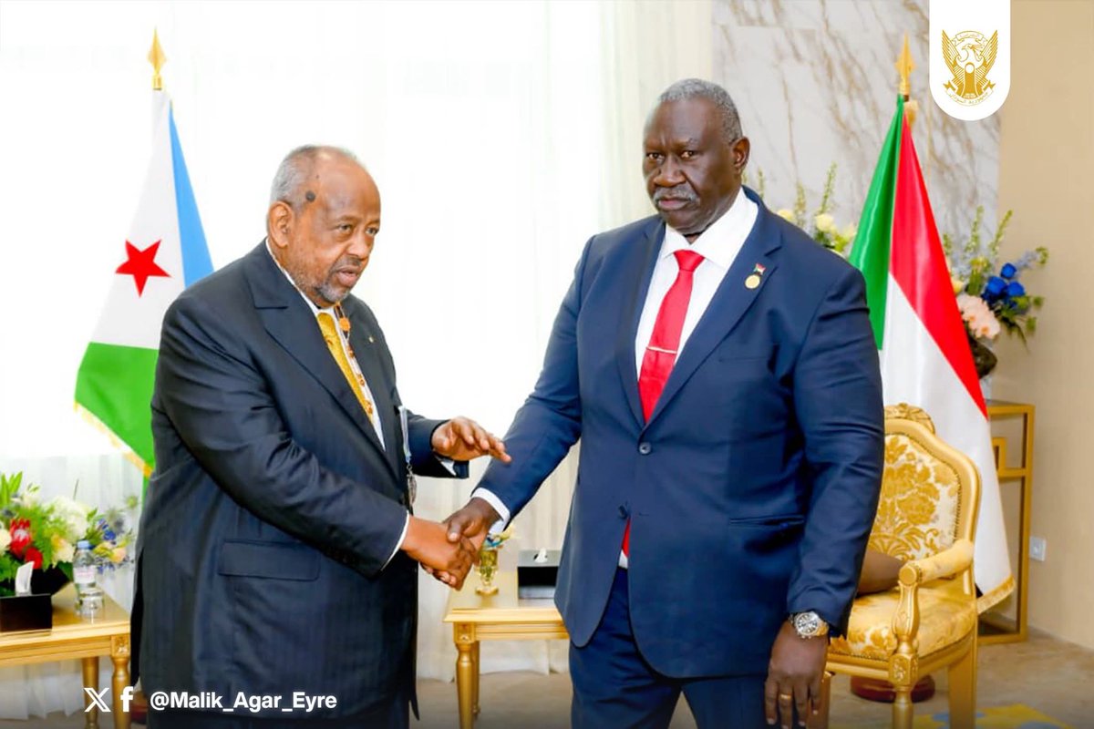 MalikAgarEyre's tweet photo. I concluded my visit to the Republic of Djibouti, where I participated this morning in the inauguration ceremony of the President of Djibouti, Ismail Omar Guelleh, which was held this morning, Saturday, at the Djibouti International Center in Djibouti City, https://t.co/B4MzYDekF6