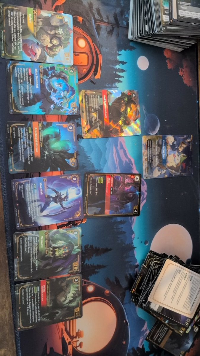 jak1402's tweet photo. My Unleashed booster box pulls - got an ON so I'm super happy with it!
I wish I could collect all 6 ON poros but they'd likely break my bank account 😅 https://t.co/0b2tqVl9WO