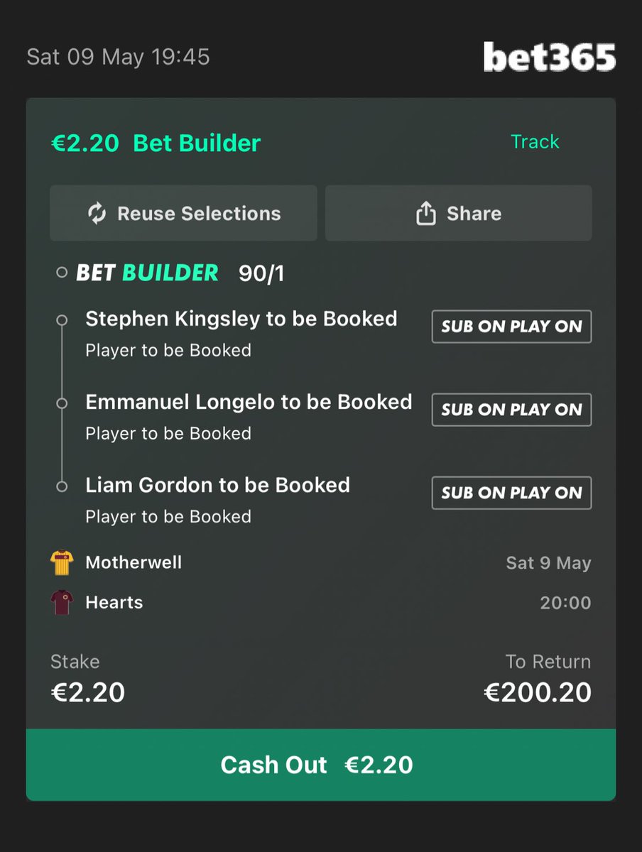 Card treble for the big game in Scotland 👀Add To Your Bet Slip - bet365.com/s/r/LzHzk