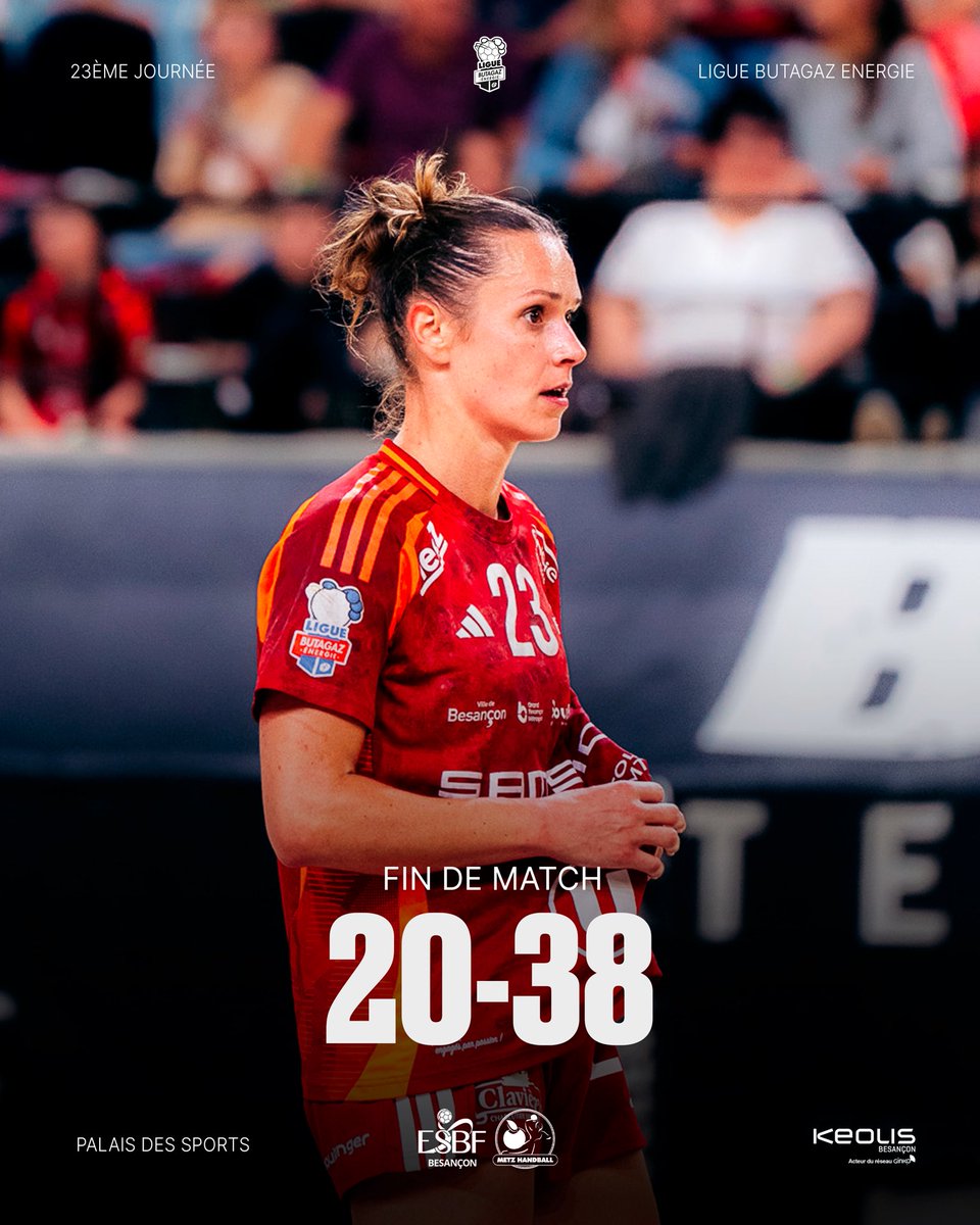 ESBF_Handball's tweet photo. ❌ - Nos Engagées s’inclinent face à Metz sur le score de 20 à 38

Présenté par notre partenaire @ginko.voyage 🤝🏻 https://t.co/NSbvV9eFwC