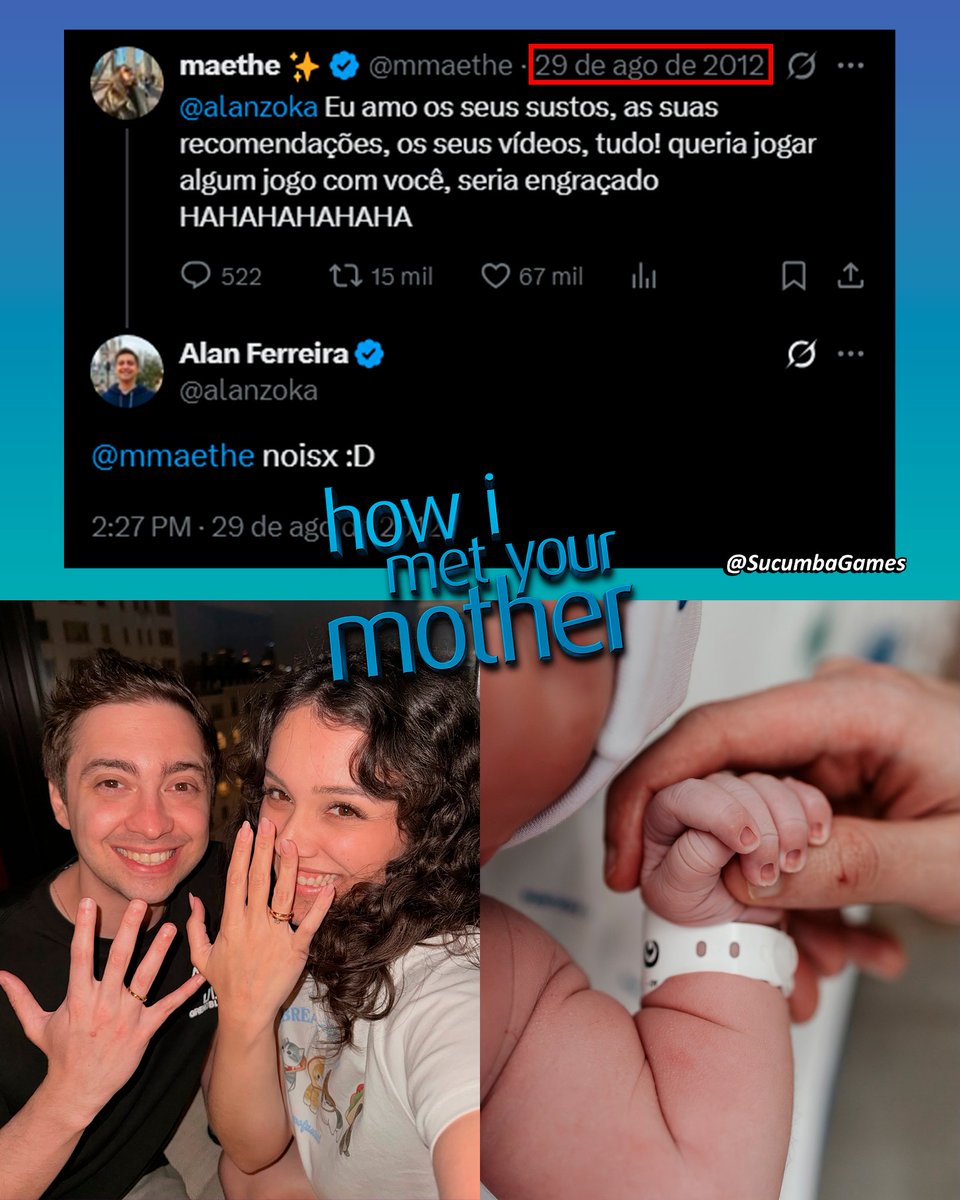 Foi assim que o Alan conheceu a Maethe, mãe do Alan Nextage Jr Link Majora Epona Arthur Morgan da Silva Pereira.